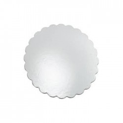 Yuvarlak Pasta Altlığı Gümüş Silver 24 cm